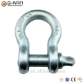 Galvanized screw safety pin anchor g209 crane small shackle hardware 5/16